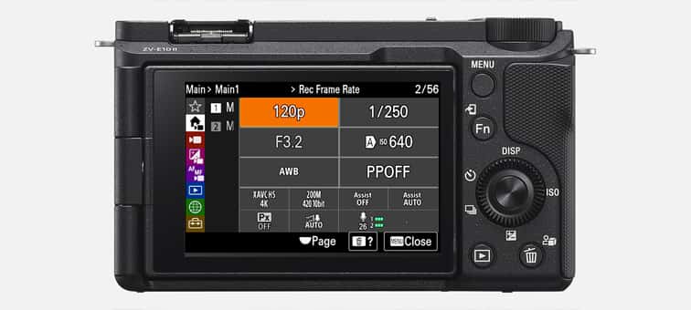ZV-E10M2 Specifications | Cameras | Sony Singapore