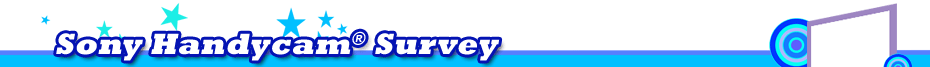 Sony Handycam&reg; Survey