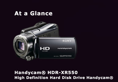 Handycam&reg; HDR-XR550 High Definition Hard Disk Drive Handycam&reg;