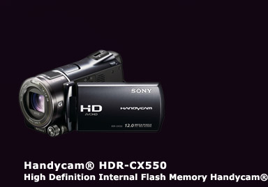 Handycam&reg; HDR-CX550 High Definition Internal Flash Memory Handycam&reg;