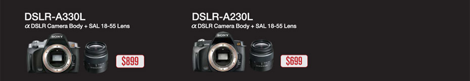 DSLR-&alpha;330L & DSLR-&alpha;230L