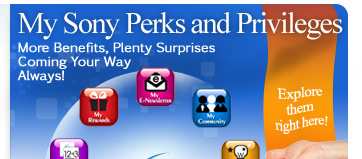 My Sony Perks and Privileges