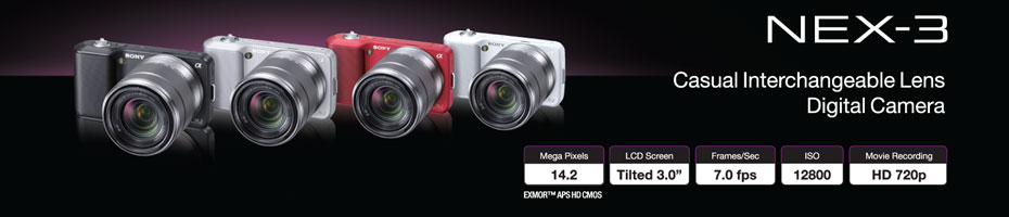 NEX-3 Casual Interchangeable Lens Digital Camera