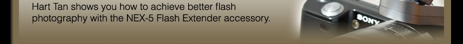Hart Tan shows you how to achieve better flash photography with the NEX-5 Flash Extender accessory.