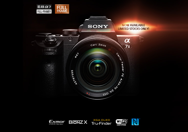Alpha 7 II - Available in stores 12 Dec