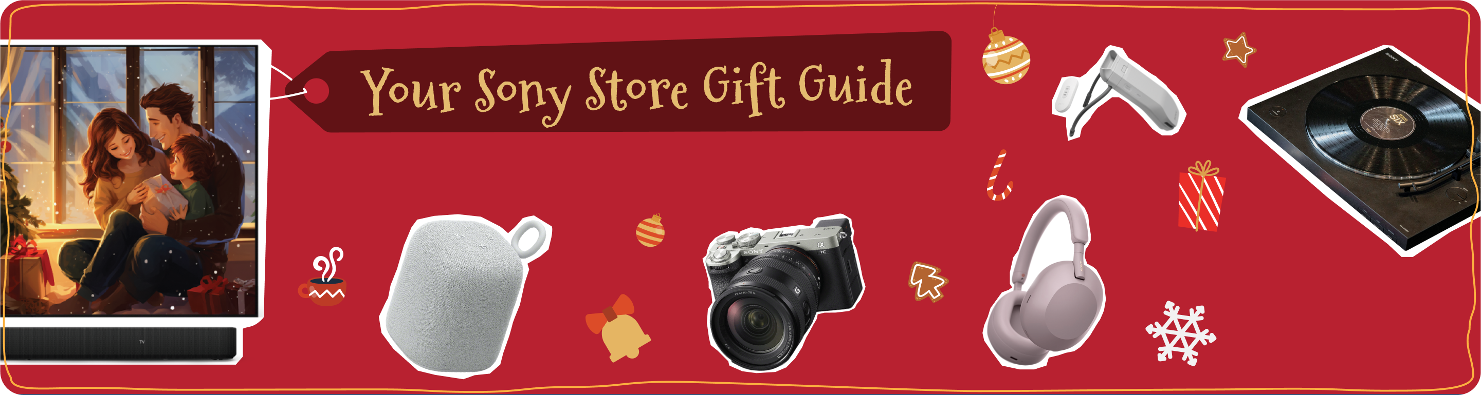 Sony Store Gift Guide Banner