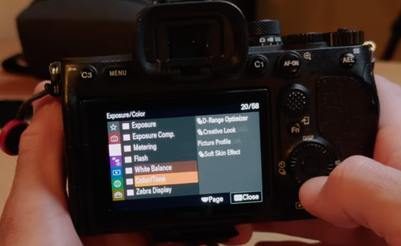 Step 1: Creative Look Menu